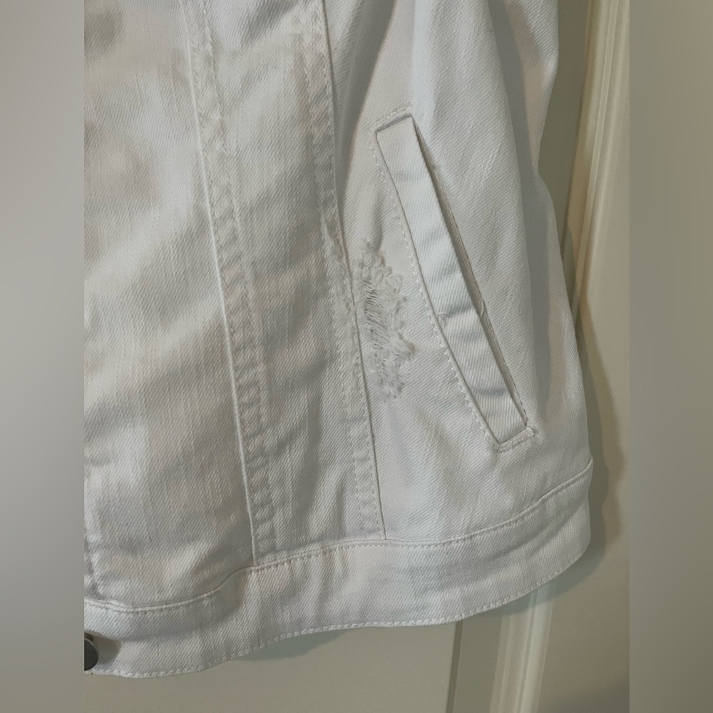 Chico's White Denim Vest - Picture 8 of 15
